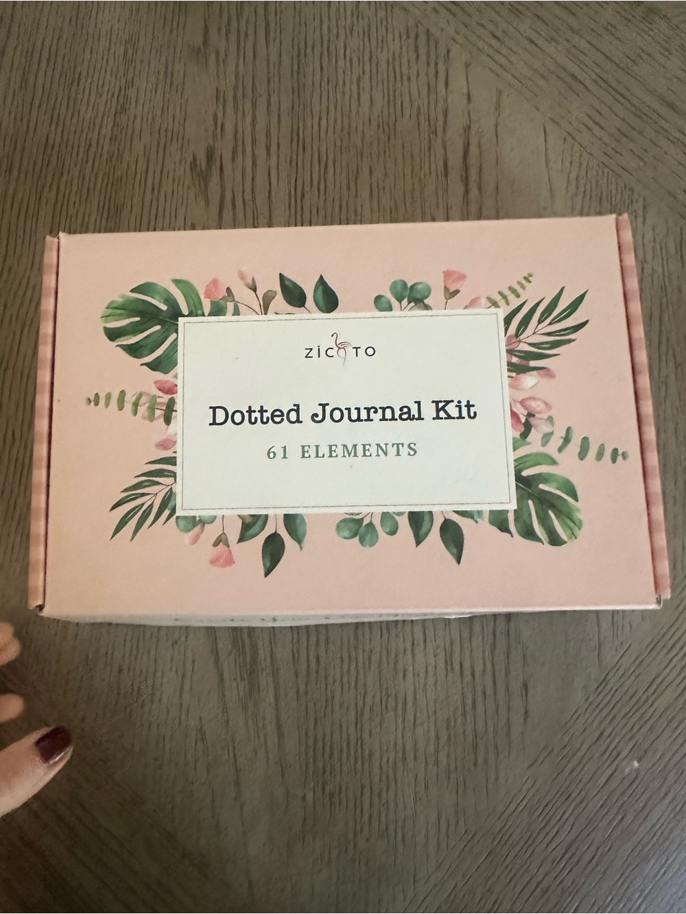 Pink Dotted Journal Kit - 61 Elements